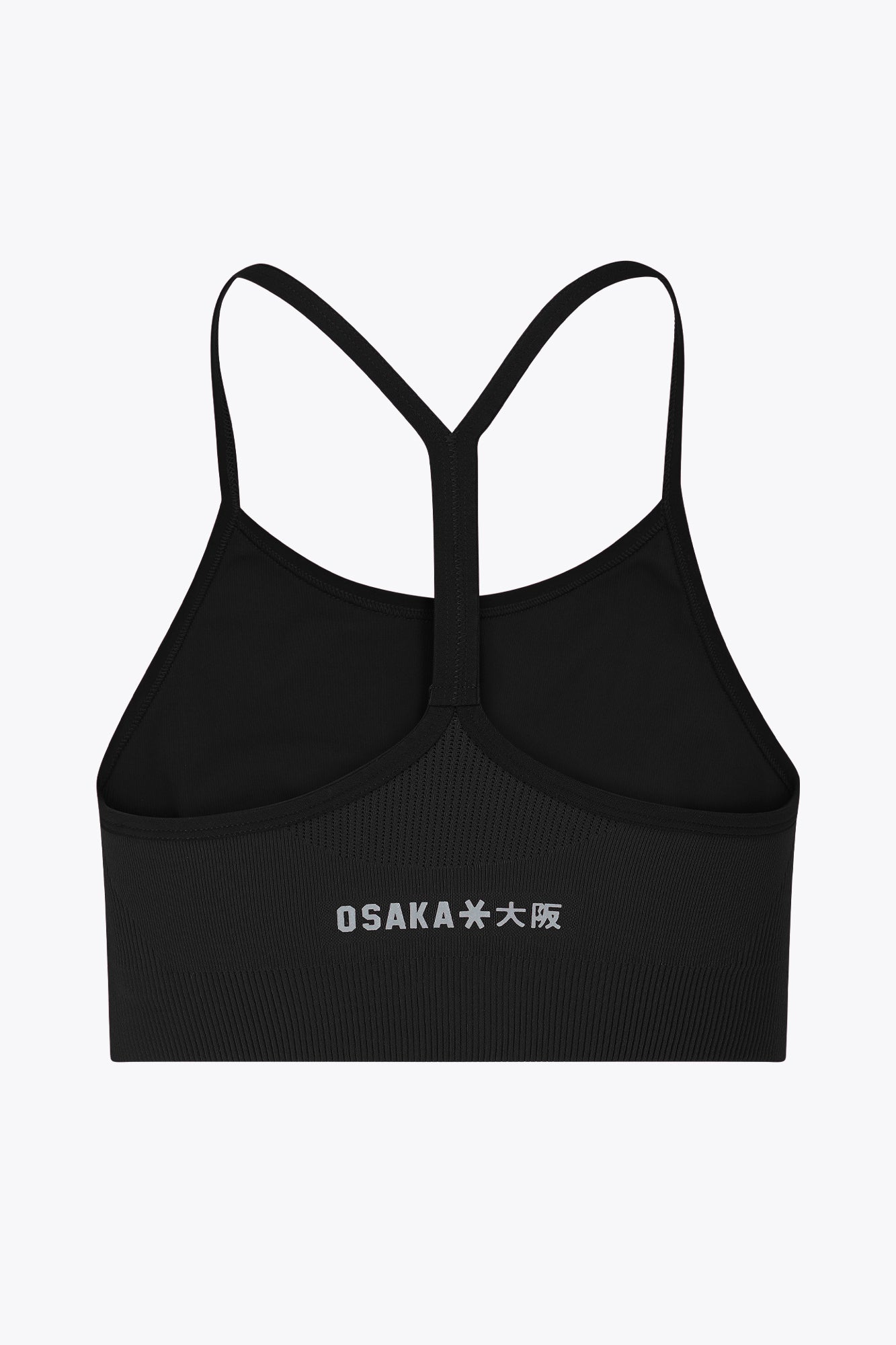 Osaka Womens Seamless Strap Bra - Faded Black