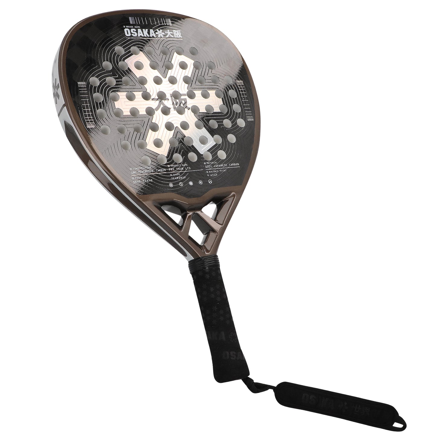 Osaka Padel Racket - Pro Tour LTD Power-Silver