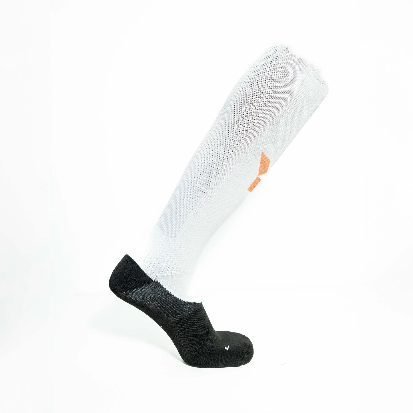 Y1 Playing Socks White Orange