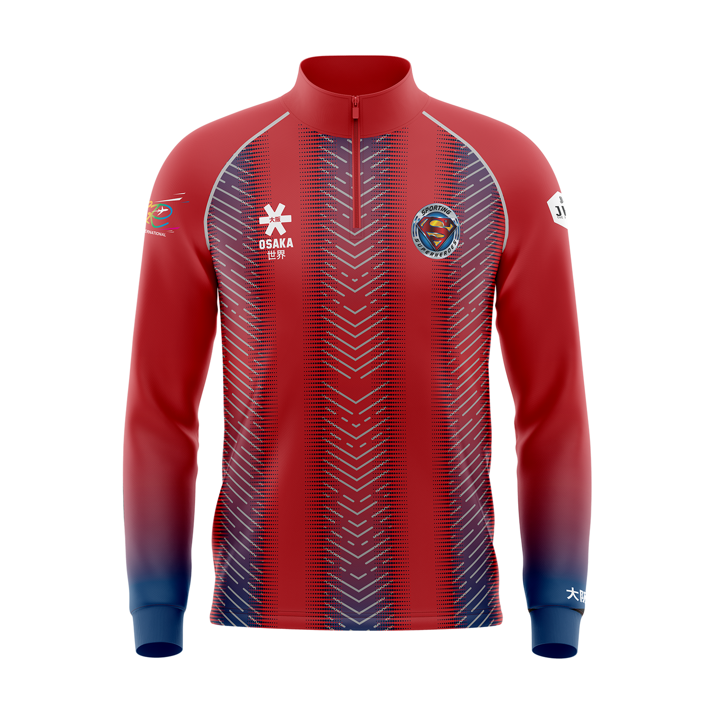 Sporting Superheros Mens Warm Up Top 2.0