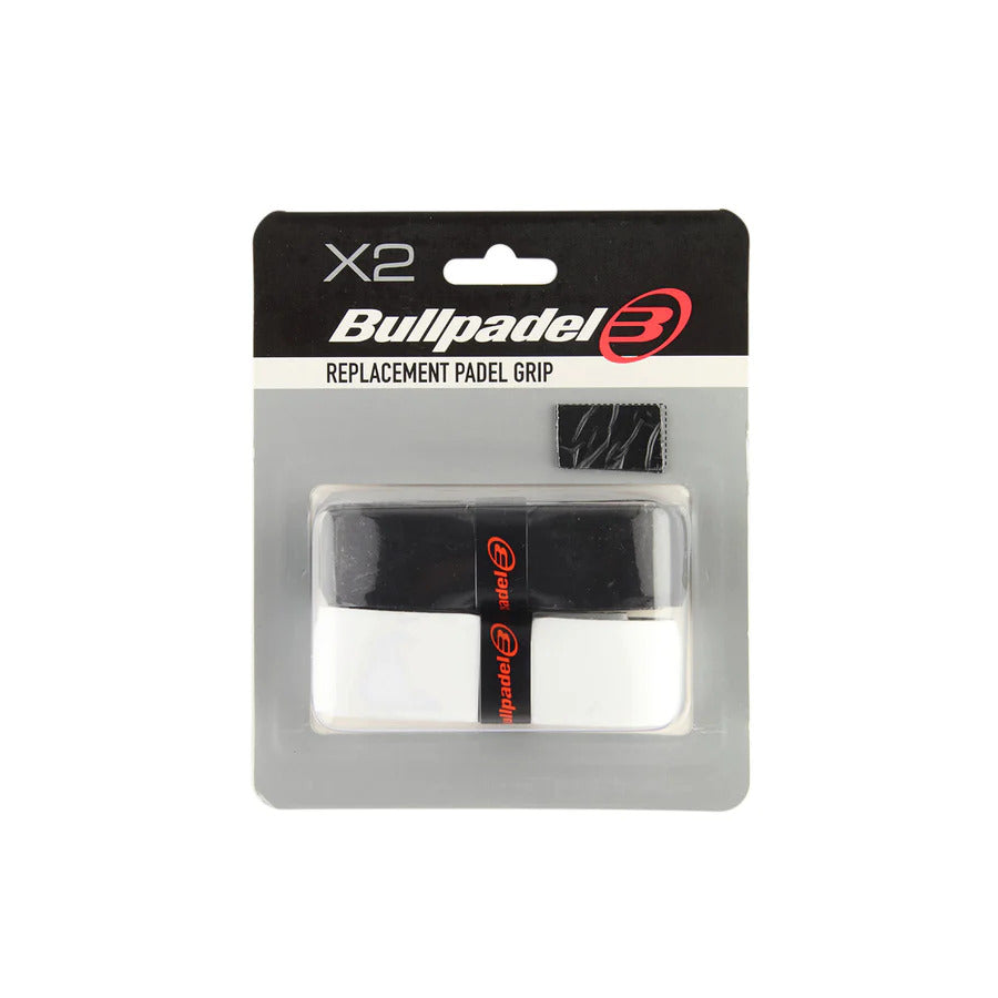Blister 2 Grips Bullpadel blanco y negro · Padel Style
