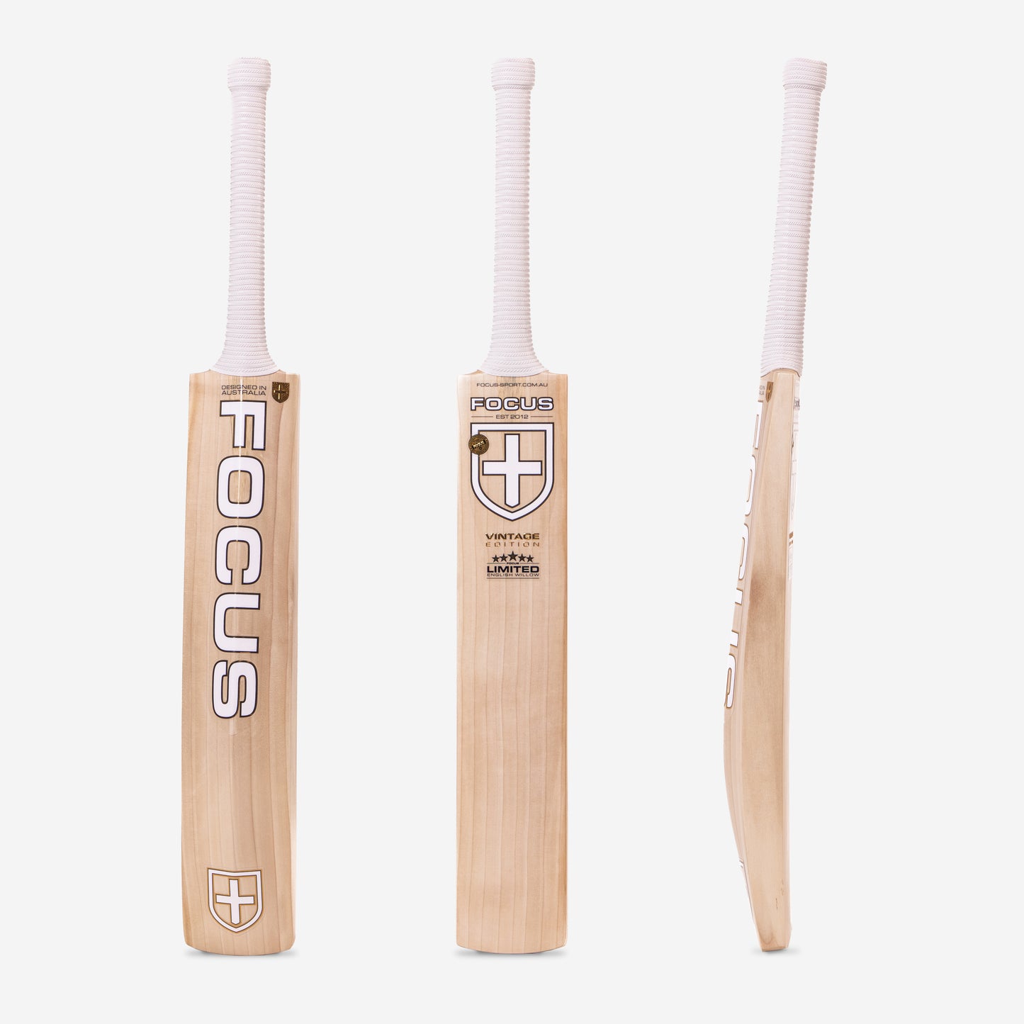 Focus Vintage - Limited White Gold Cricket Bat SH