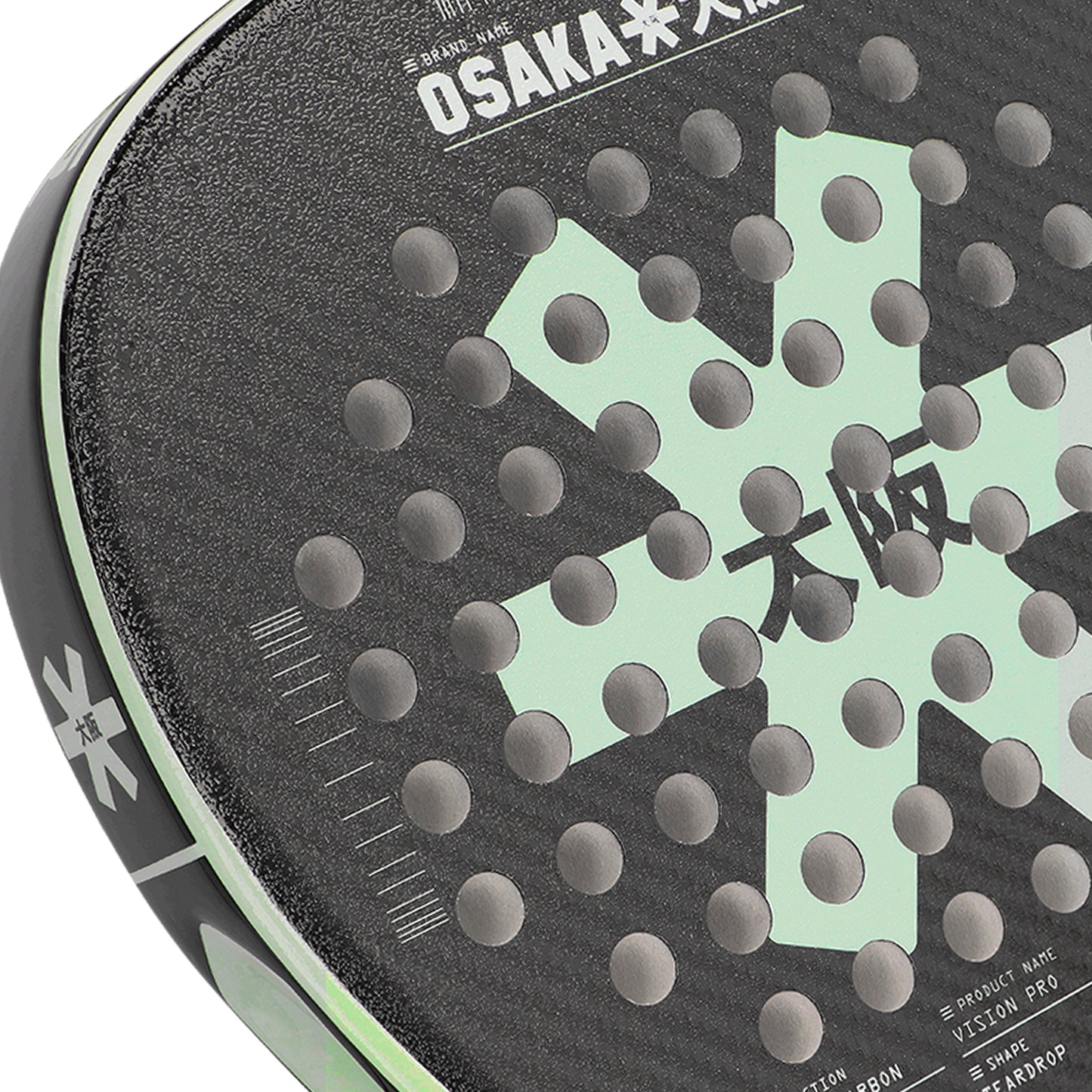 Osaka Padel Racket-Vision Pro Power - Opal Green