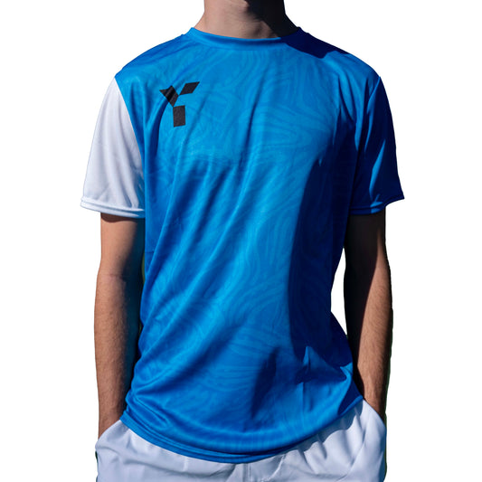 Y1 Mens Training Tee - Azure Rush