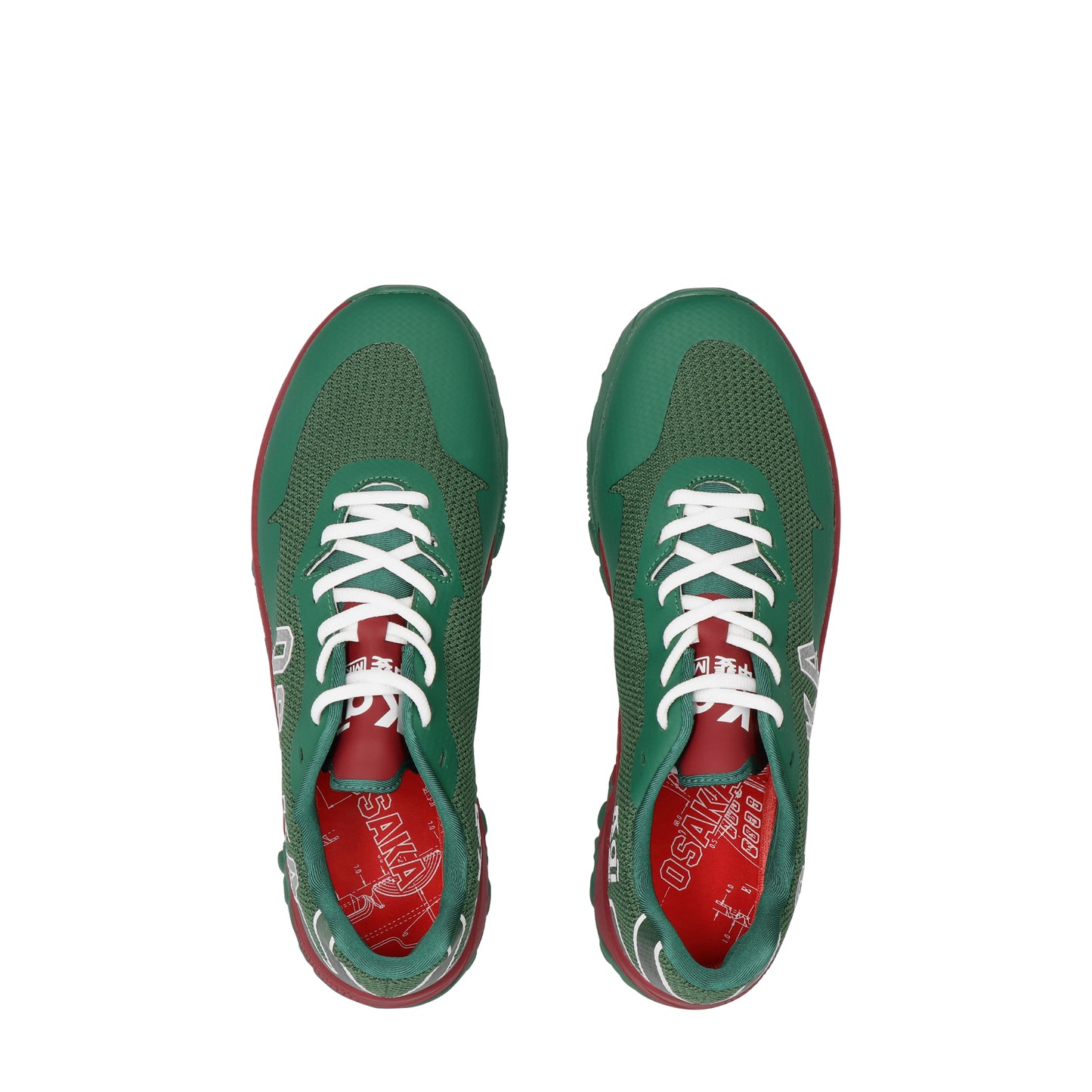 Osaka Kai Mk1 - Green/Maroon