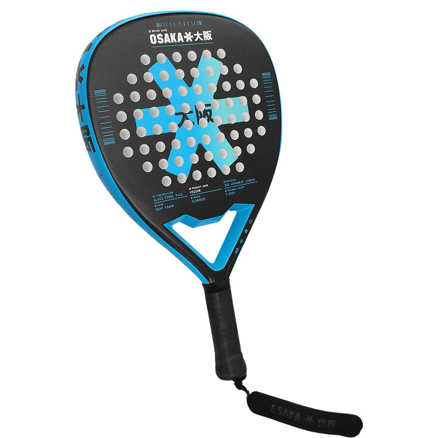 Osaka Padel Racket - Vision Power - Electric Blue