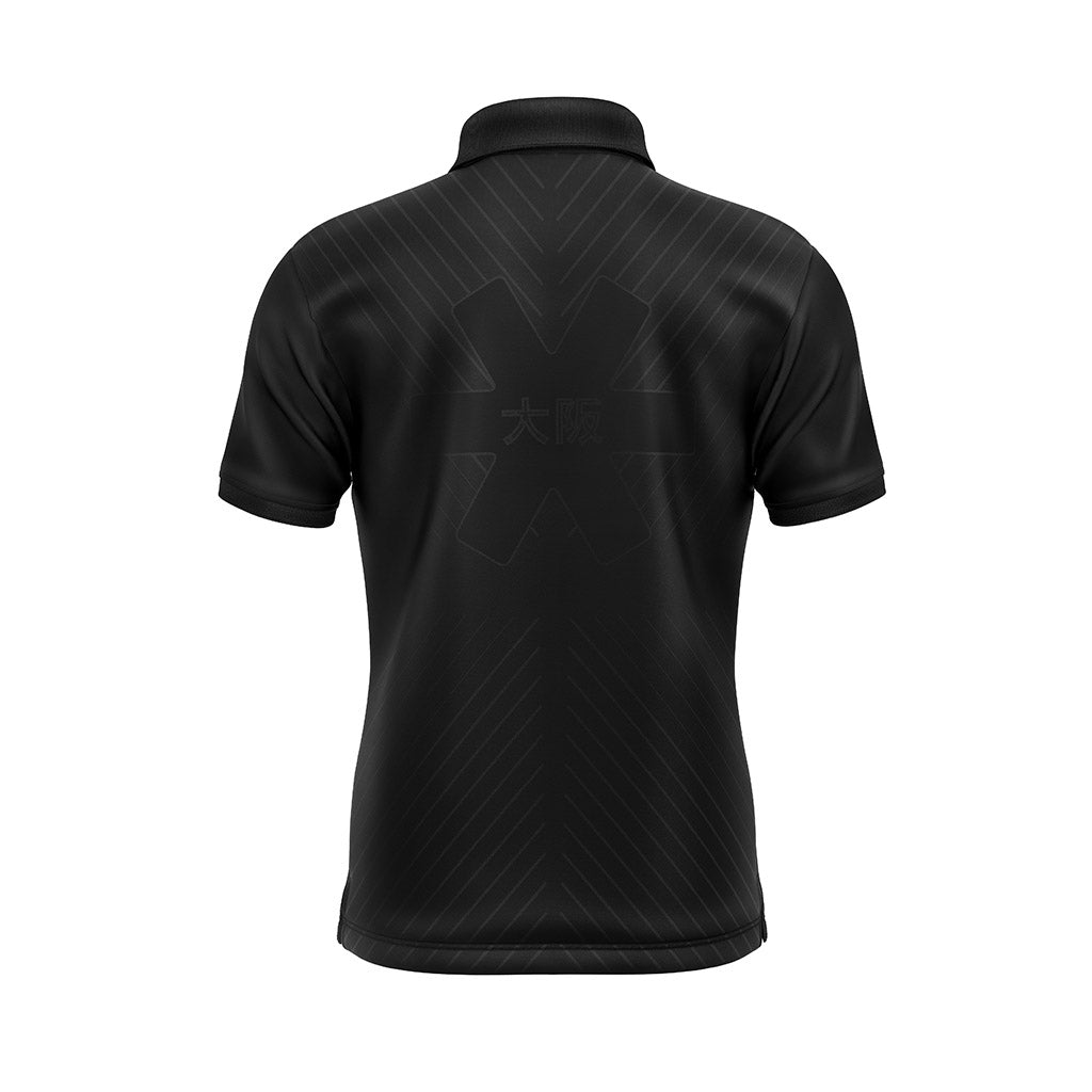 Osaka Prism Polo Mens Jet Black