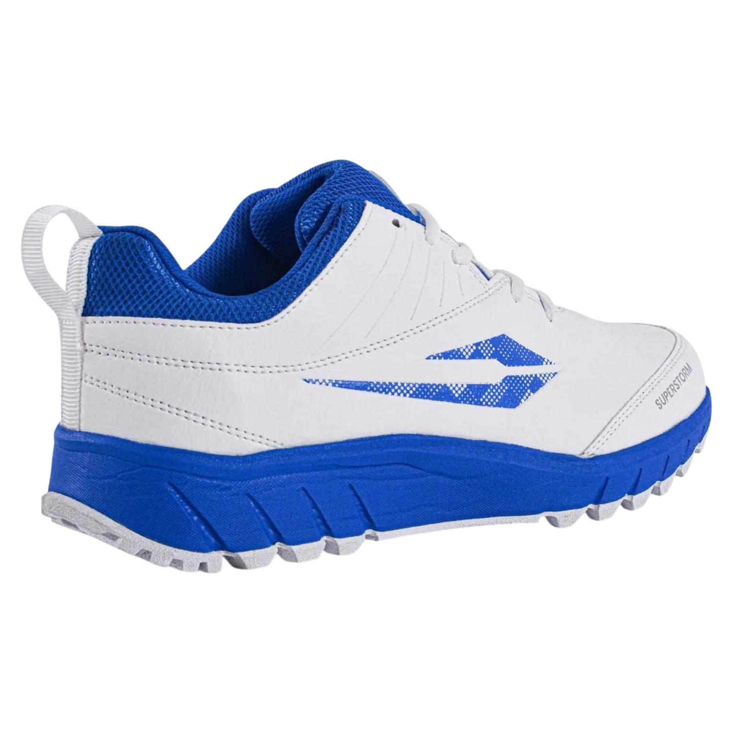 DSC Superstorm Cricket Shoe - White Blue