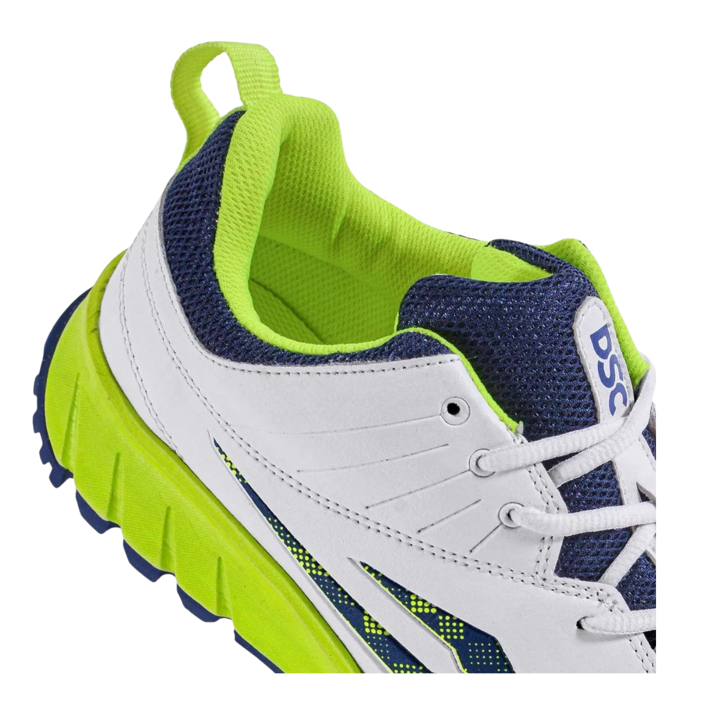DSC Superstorm Cricket Shoe - White Yellow