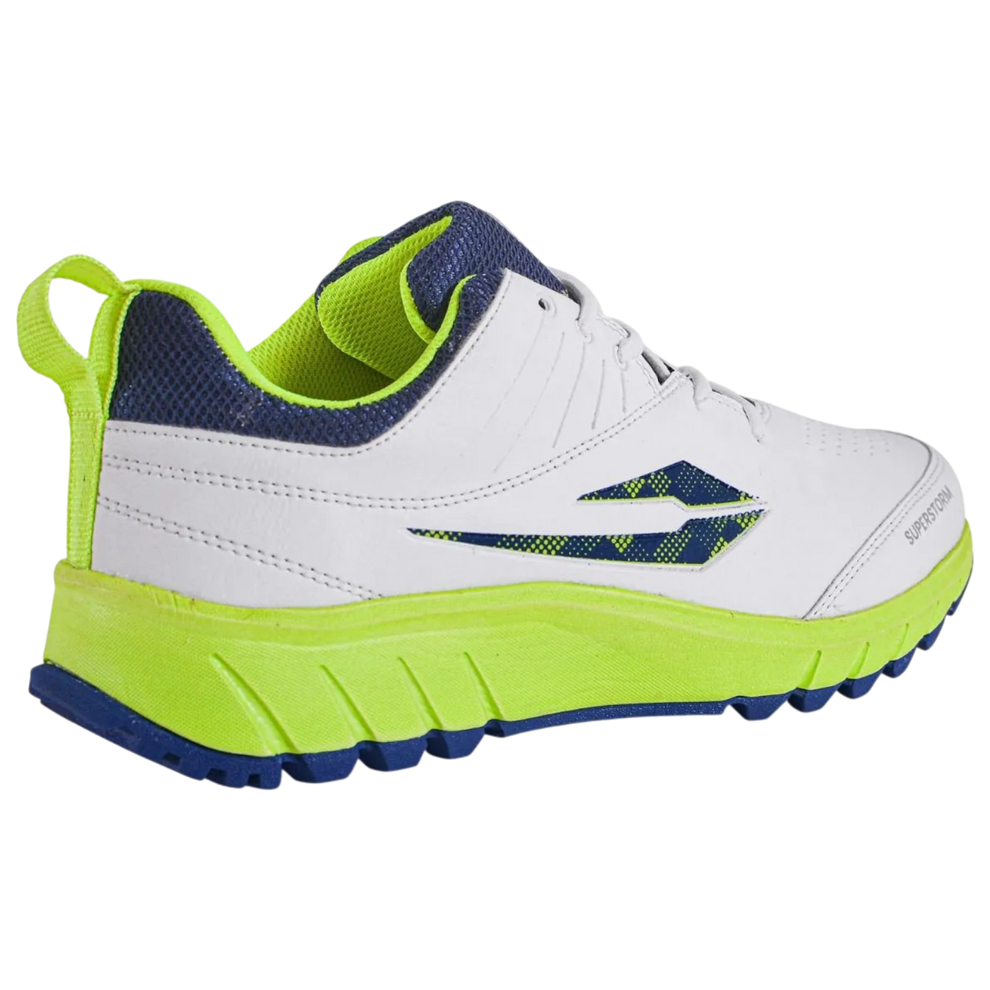 DSC Superstorm Cricket Shoe - White Yellow