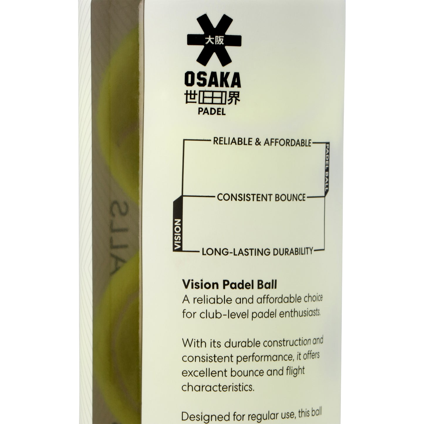 Osaka Vision Padel Ball - 3 Ball Can