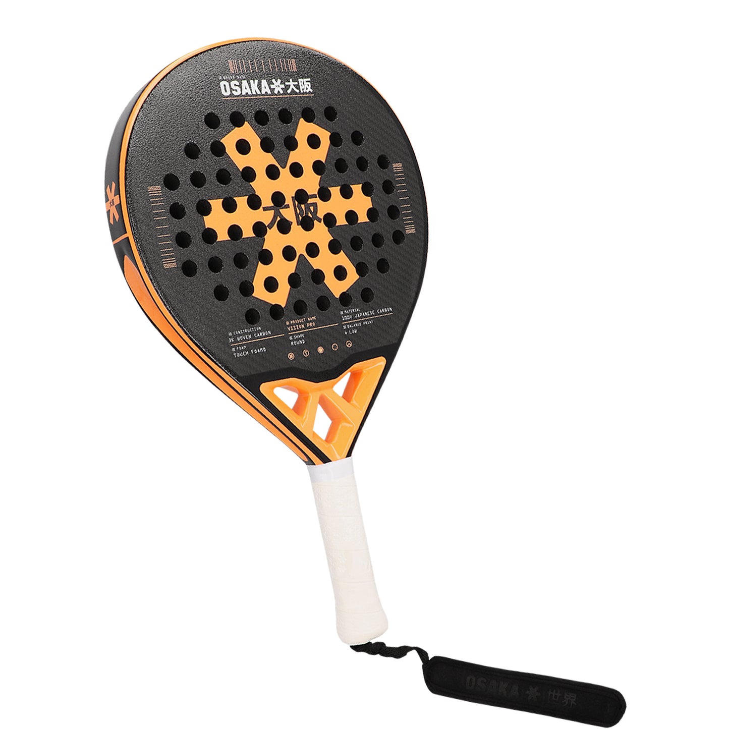 Osaka Padel Racket-Vision Pro Control -True Orange