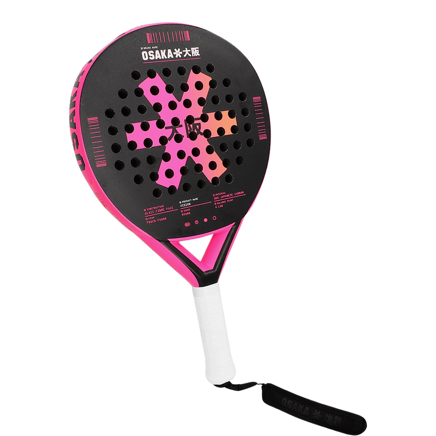 Osaka Padel Racket - Vision Control - Fluo Pink