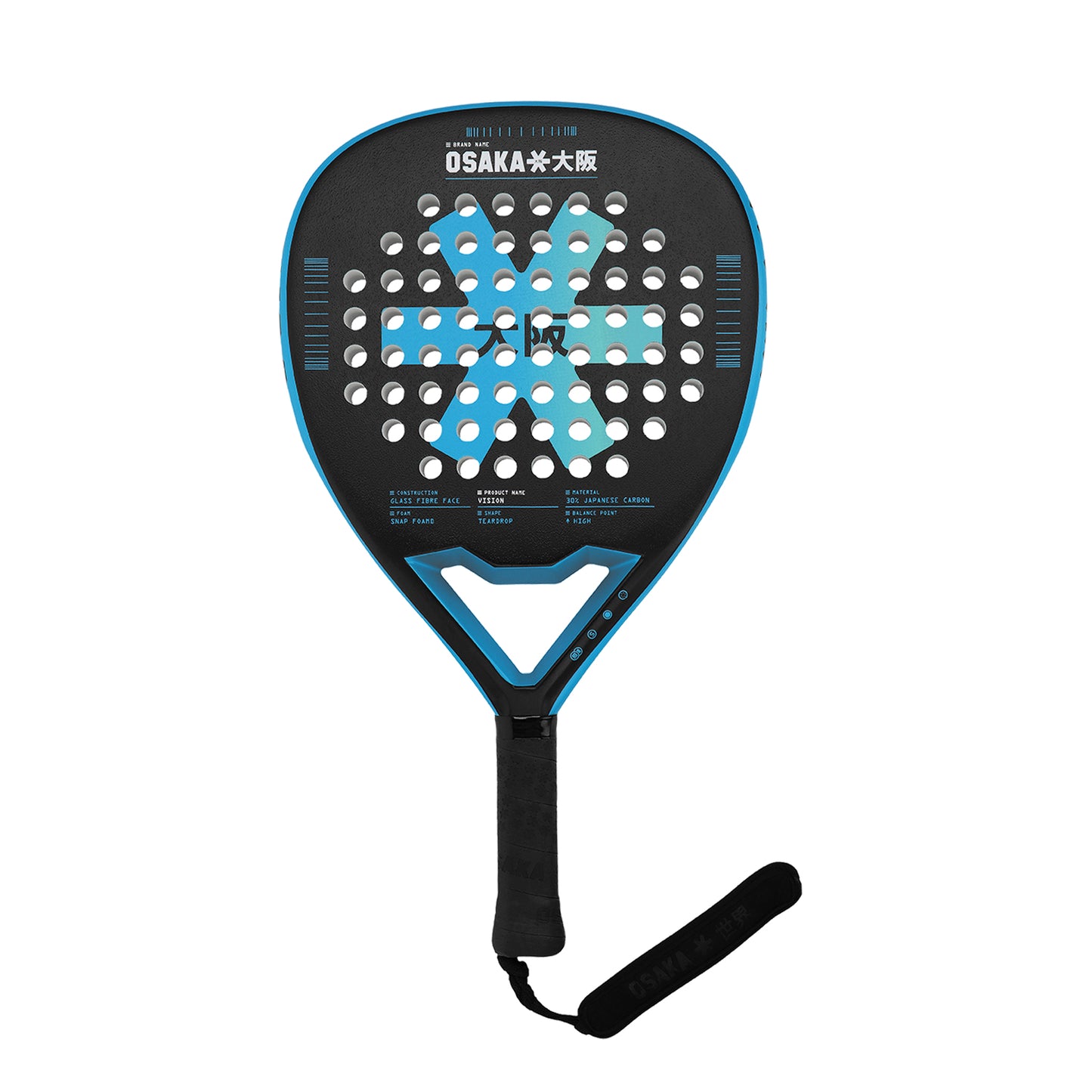 Osaka Padel Racket - Vision Power - Electric Blue