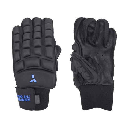 Y1 Hockey AT6 Foam Glove Black - Blue