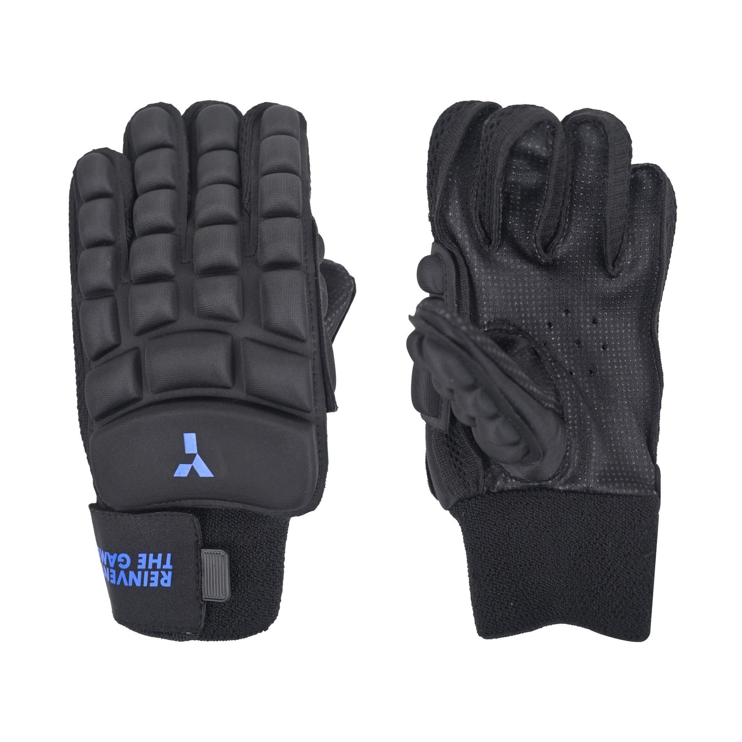 Y1 Hockey AT6 Foam Glove Black - Blue