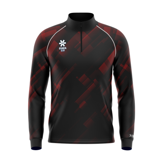 Osaka Men Warm Up Top - Cherry Lacquer