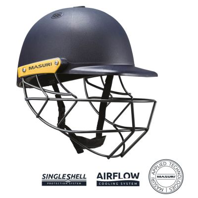 Masuri Legacy Cricket Helmet for Juniors - Steel Navy